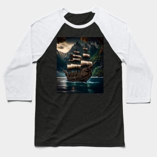 pirate boat Baseball T-Shirt